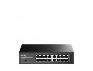 Суич Cudy GS1016, 16 портов, 10/100/100, Auto-MDI/MDIX, за 19\" rack