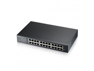 Суич 24-портов ZyXEL GS1915-24E, Gigabit, управляем, standalone или Nebula управление, за монтаж в шкаф