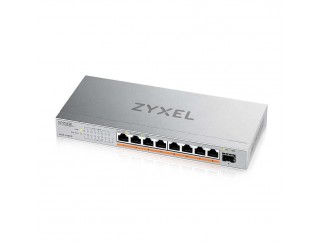 Суич ZyXEL XMG-108HP  8 портов 2,5Gb + 1xSFP+, 100W PoE++, неуправляем