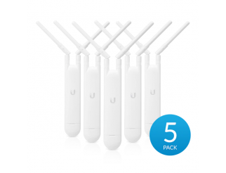 Access Point Ubiqity AC Mesh 5, 2.4/5 GHz, 300 - 867Mbps, PoE,  комплект от 5 броя, Бял