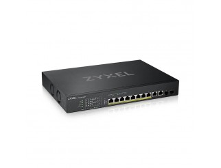 ZyXEL XS1930-12HP 10-портов 10GbE суич + 2xSFP порта смарт управляем PoE