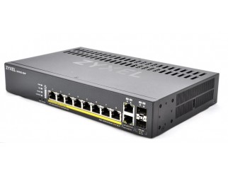 Суич 8-портов ZyXEL GS1920-8HPV2, Gigabit, управляем, PoE