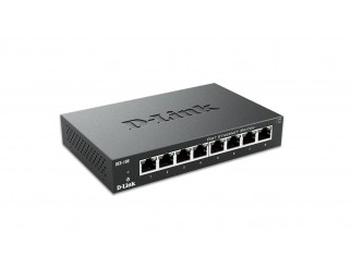 Суич D-Link DES-108/E, 8 портов 10/100 , метален корпус