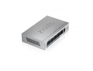 Суич ZyXEL GS1005-HP, 5-портов гигабитов неуправляем PoE+, 60W