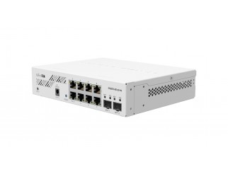 Суич MikroTik CSS610-8G-2S+IN, 8 x Gigabit Ethernet ports, 2 x SFP, PoE in