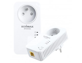 Комплект PowerLine адаптери EDIMAX HP-6101ACK 600Mbps, Ethernet и гнездо за ел.уреди