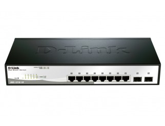 Мрежов суич D-LINK 10-Port Gigabit Smart Switch with 2 SFP ports