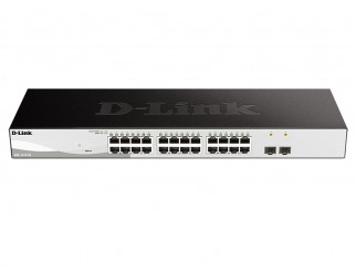 Мрежов суич D-LINK 26-Port Gigabit Smart Switch with 2 SFP ports
