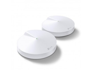 Безжичен рутер TP-Link Deco M5, AC1300, 2.4/5 GHz, 400 -  867 Mbps, Gigabit, (2-pack)