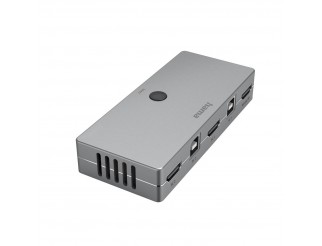KVM превключвател Hama Connect2Switch, 4-портов, USB, HDMI, Вкл. кабели