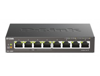 Суич D-Link DGS-1008P, 8 портов PoE, 10/100/1000, Gigabit