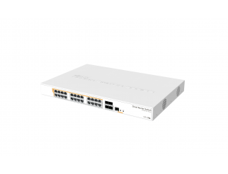 Суич Mikrotik CRS328-24P-4S-RM, 24xGigabit LAN, L2/L3, 4xSFP+ cages