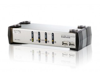 KVMP превключвател, ATEN CS1734A, 4-портов, PS/2-USB, VGA/Audio