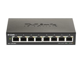 Суич D-Link DGS-1100-08V2, 8 портов 10/100/1000 Gigabit Smart Switch, управляем,