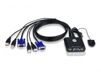 KVM Суич ATEN Превключвател 2 port KVM USB ATEN-CS22U, USB