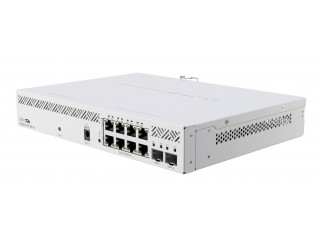 Суич MikroTik CSS610-8P-2S+IN, 8 x Gigabit Ethernet ports, 2 x SFP, PoE out