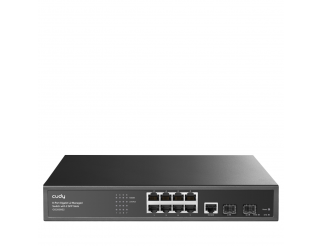 Суич Cudy GS2008S2, L2, 8 x Gigabit Ethernet ports, 2 x SFP, 128MB RAM