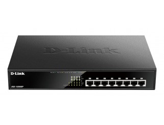 Суич D-Link DGS-1008MP, 8 портов PoE 10/100/1000 Gigabit, неуправляем десктоп суич