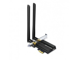 Безжичен адаптер TP-LINK Archer TX50E, AX3000 2.4/5Ghz, 574 - 2054 Mbps, PCIe, Bluetooth 4.2, Две външни антени