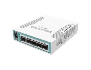 Cloud Router суич Mikrotik CRS106-1C-5S, 1xGigabit LAN, 5xSFP cages