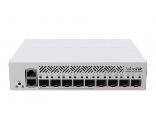 Суич MikroTik CRS310-1G-5S-4S+IN, L3 Gigabit Ethernet (10/100/1000), Захранване по Ethernet (PoE) 1U