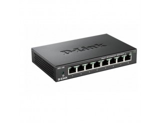 Суич D-Link DES-108/E, 8 портов 10/100 , метален корпус