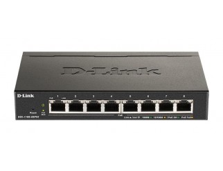 Суич D-Link DGS-1100-08PV2, 8 портов PoE Gigabit Smart Switch