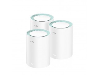Безжичен рутер Cudy M1300, 3-pack, AC1200 Dual Band, 2.4/5 GHz, 300 -  867 Mbps