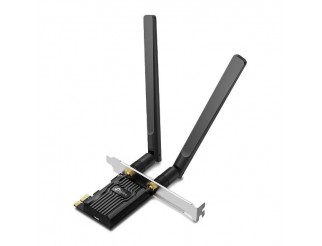 Безжичен адаптер TP-LINK Archer TX20E, PCIe, 1800Mbps, Wireless AX, 2.4GHz /5GHz, BT 5.2, 2x външни антени